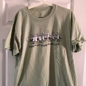 Mens Hanes Mine Mine Mine T-shirt, Finding Nemo, Green, L